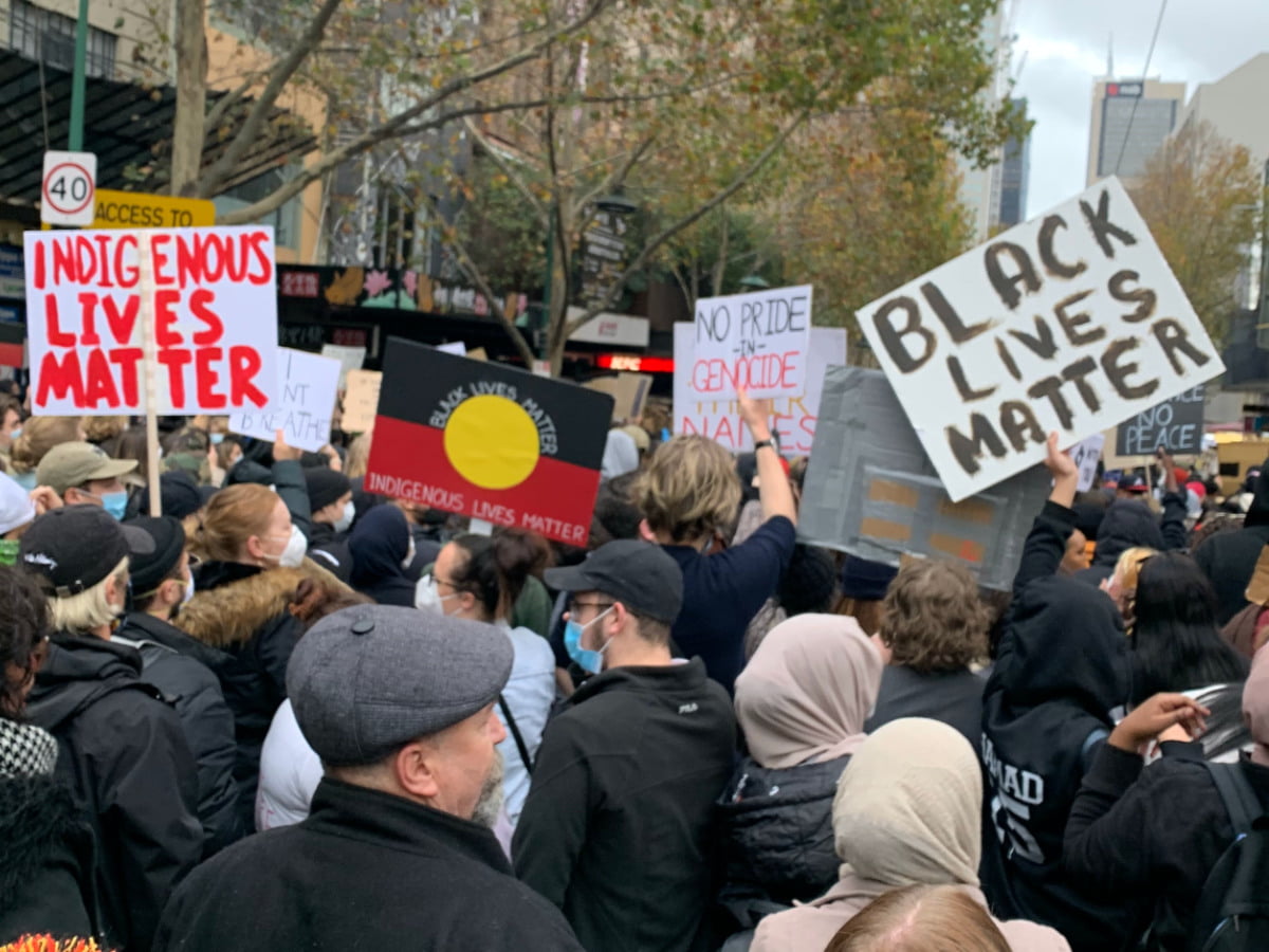 Indigenous protest rally